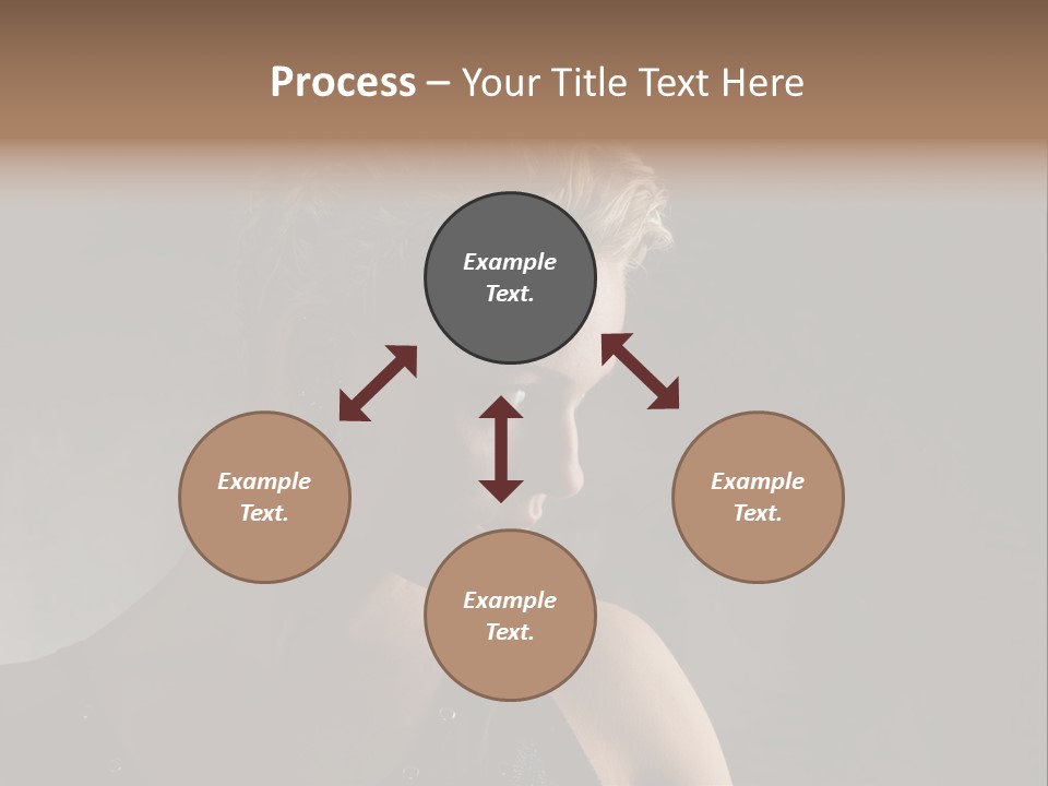 Style Model Close Up PowerPoint Template