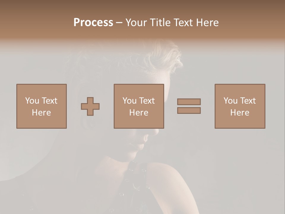 Style Model Close Up PowerPoint Template