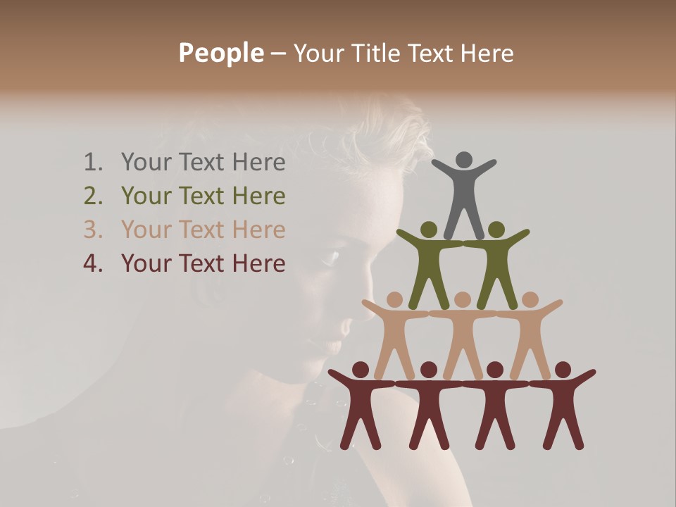 Style Model Close Up PowerPoint Template