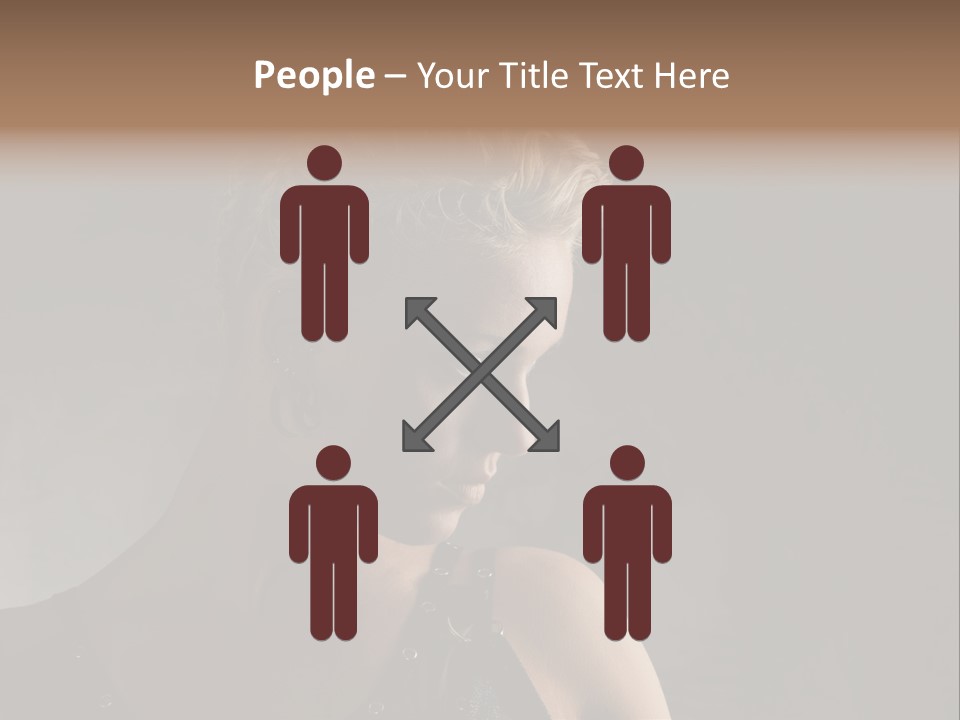 Style Model Close Up PowerPoint Template