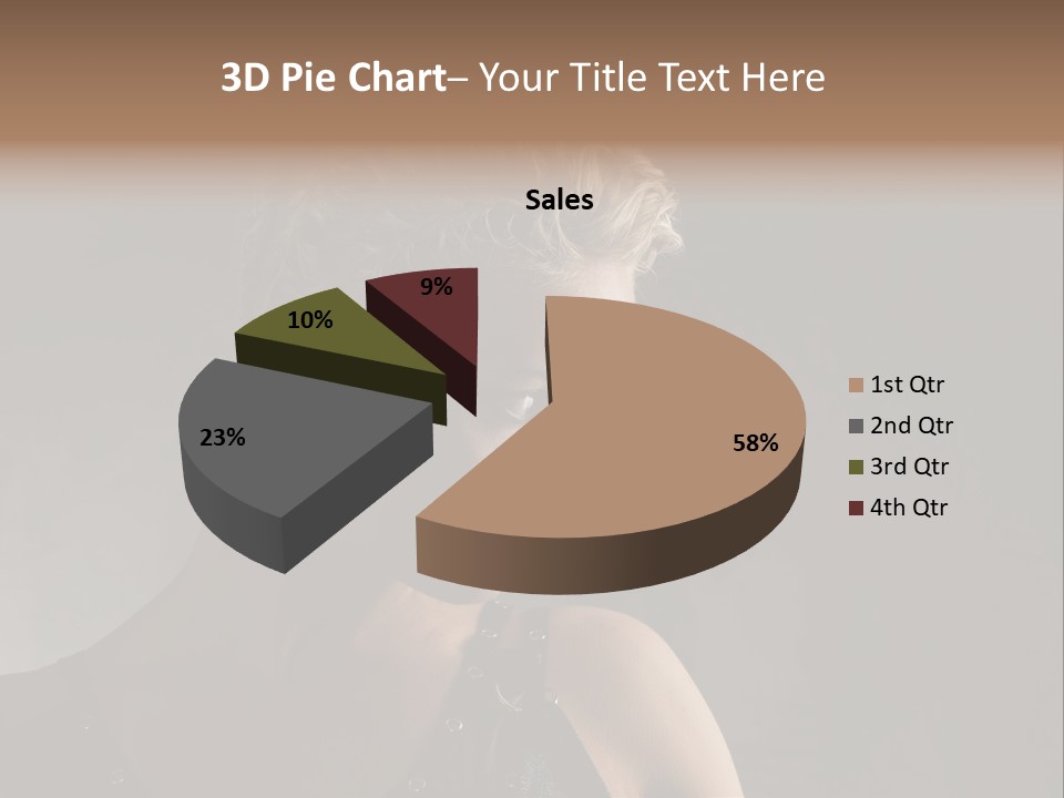 Style Model Close Up PowerPoint Template