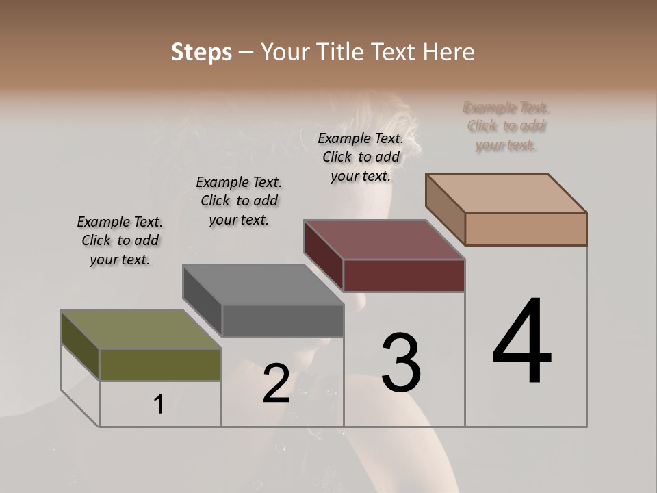 Style Model Close Up PowerPoint Template