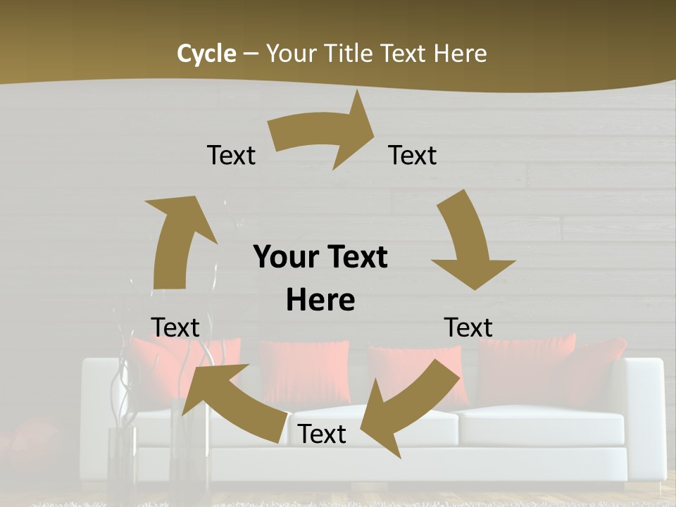 Metal Table Vase PowerPoint Template