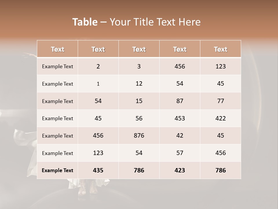 Beautiful Season Portrait PowerPoint Template