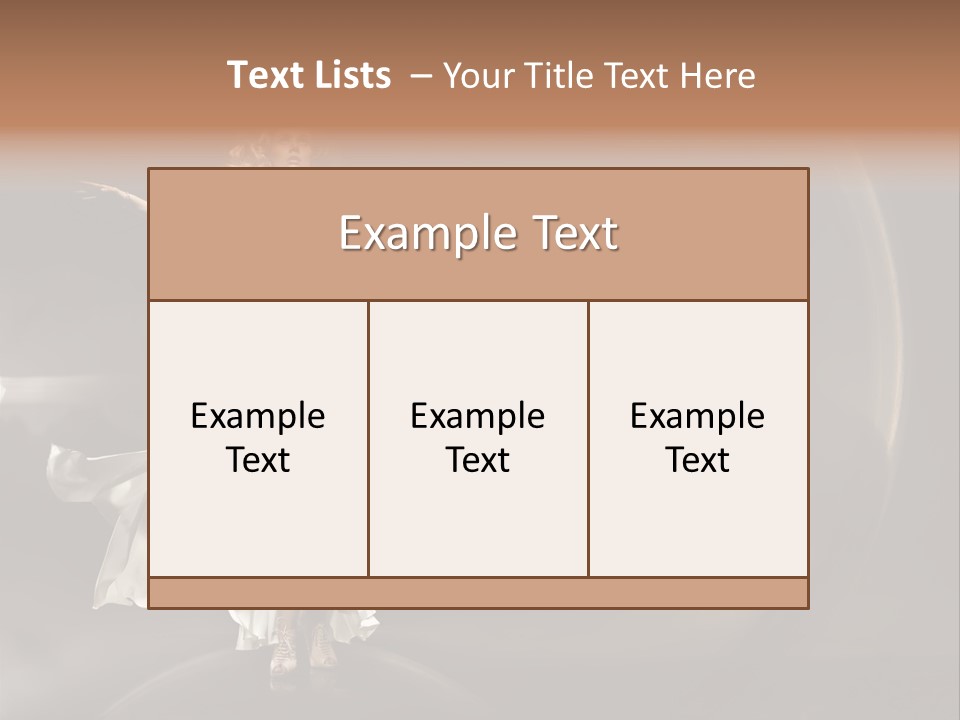 Beautiful Season Portrait PowerPoint Template