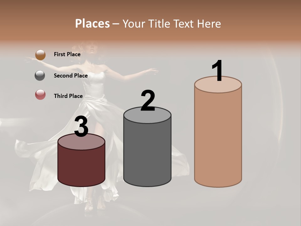 Figure Blowing Fashionable PowerPoint Template