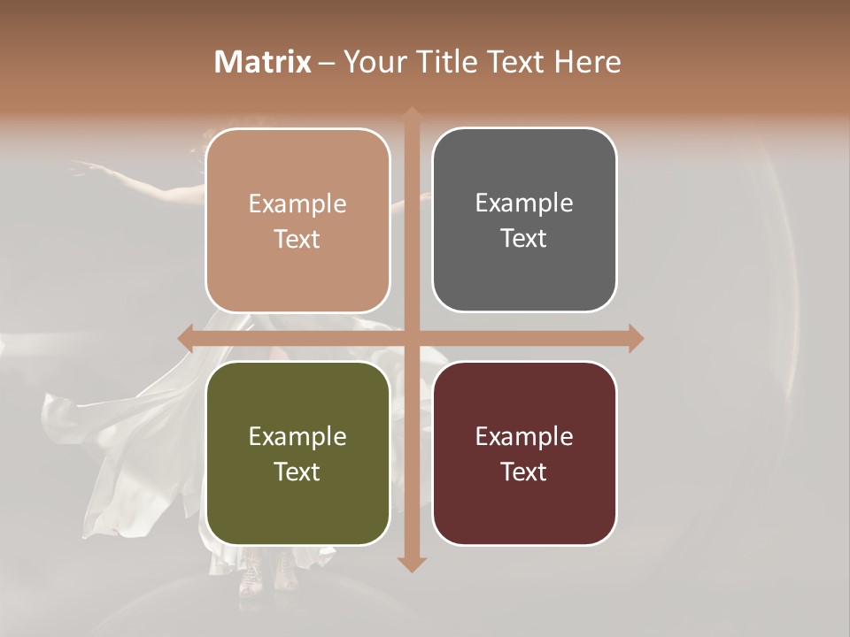 Figure Blowing Fashionable PowerPoint Template