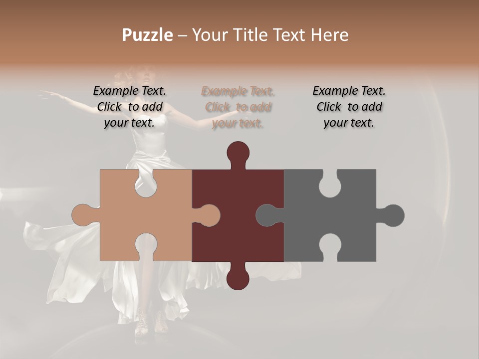 Figure Blowing Fashionable PowerPoint Template