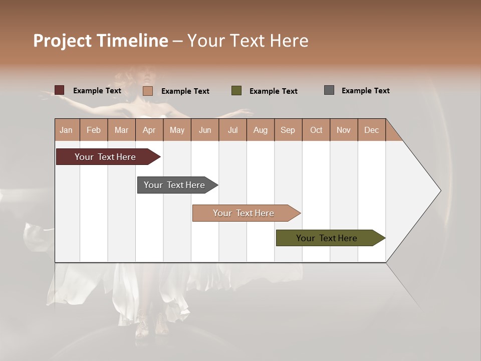 Figure Blowing Fashionable PowerPoint Template