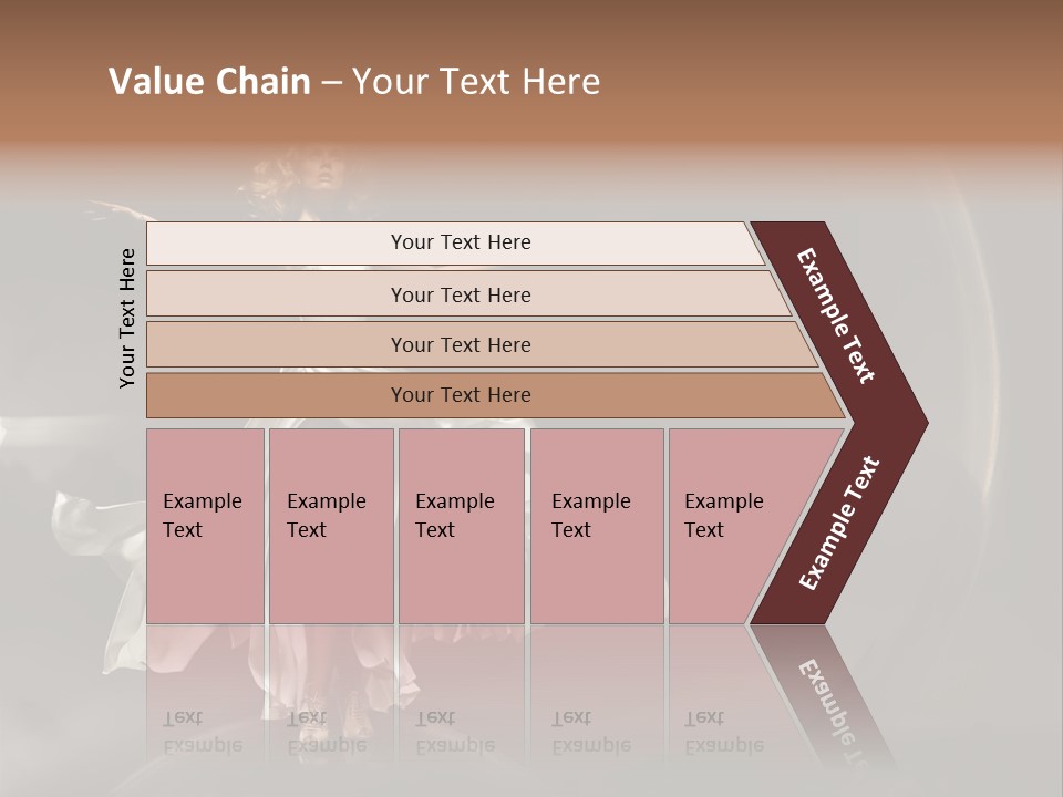 Figure Blowing Fashionable PowerPoint Template