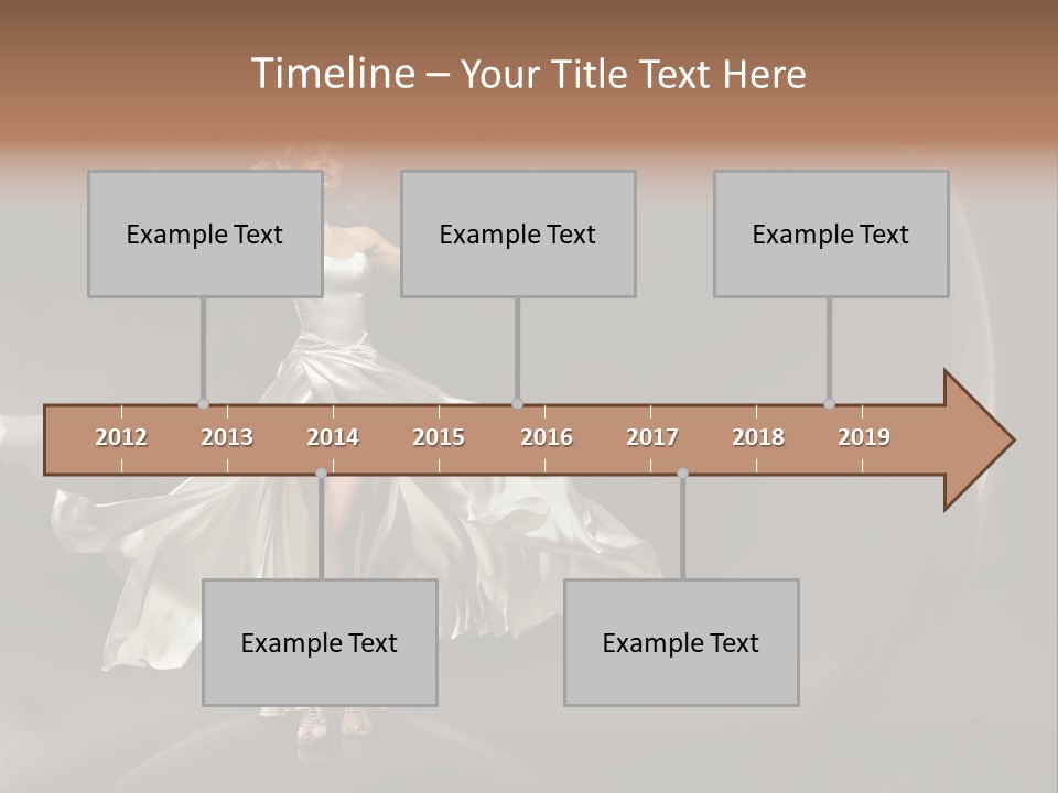 Figure Blowing Fashionable PowerPoint Template