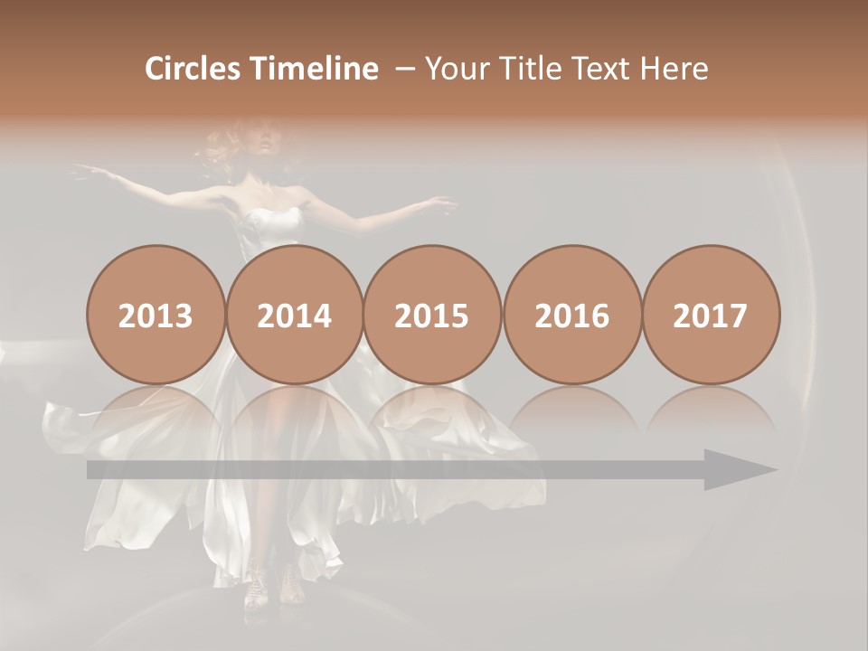 Figure Blowing Fashionable PowerPoint Template