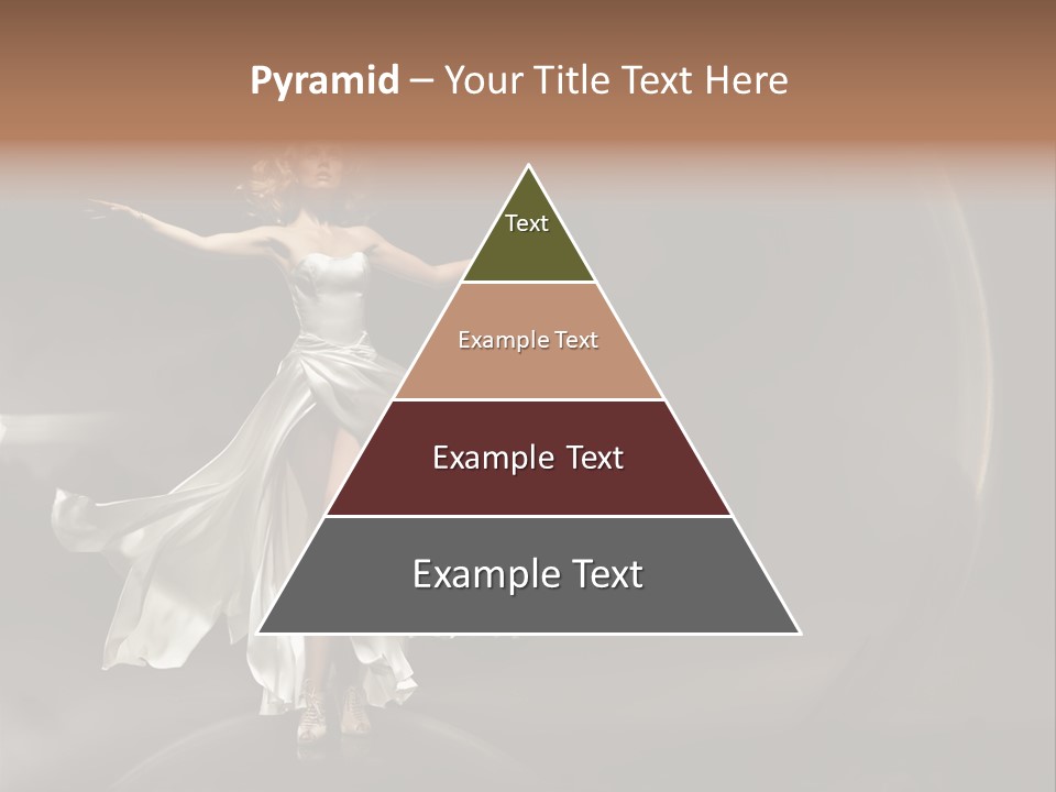 Figure Blowing Fashionable PowerPoint Template