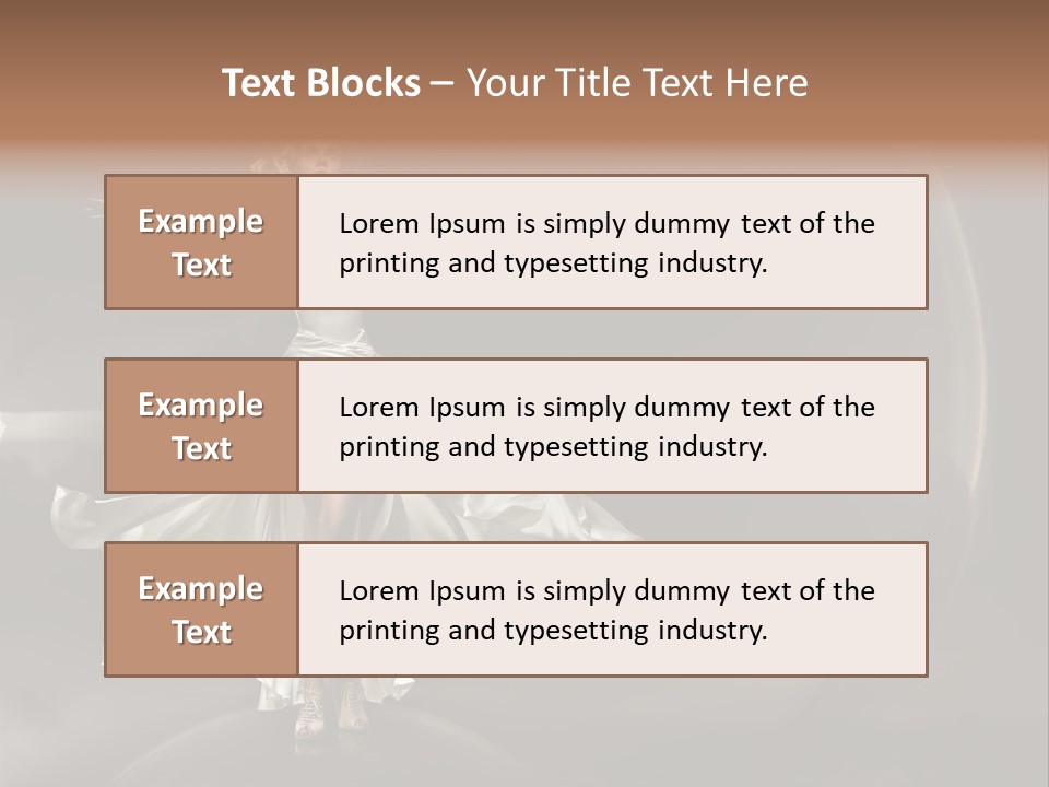 Figure Blowing Fashionable PowerPoint Template