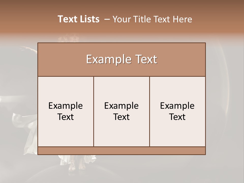 Figure Blowing Fashionable PowerPoint Template