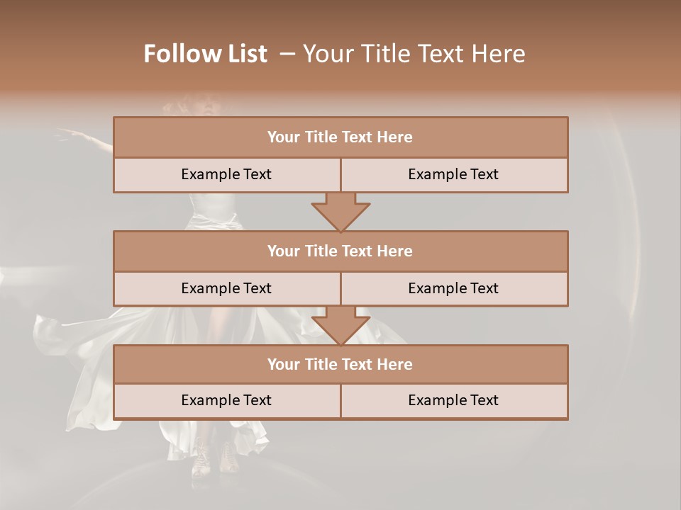Figure Blowing Fashionable PowerPoint Template