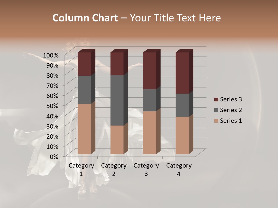 Figure Blowing Fashionable PowerPoint Template