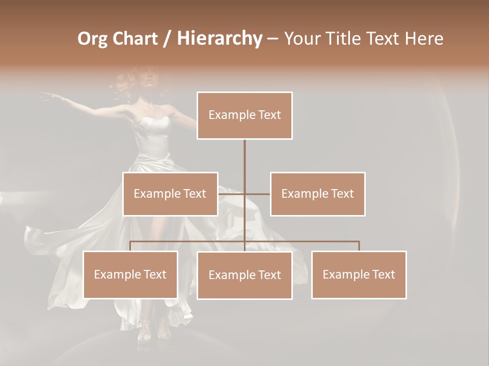 Figure Blowing Fashionable PowerPoint Template
