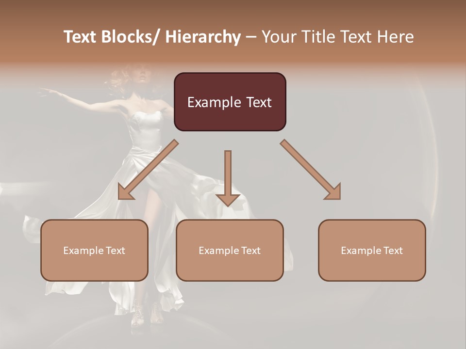 Figure Blowing Fashionable PowerPoint Template