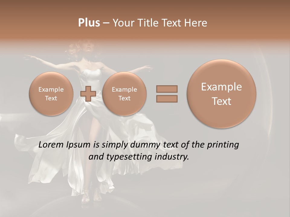 Figure Blowing Fashionable PowerPoint Template