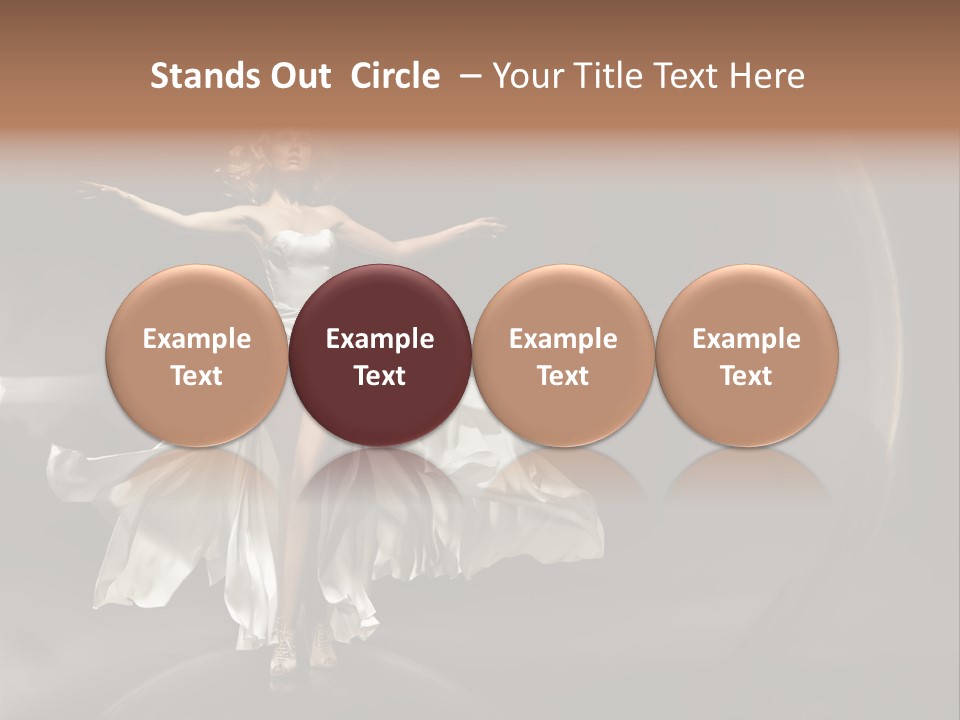 Figure Blowing Fashionable PowerPoint Template