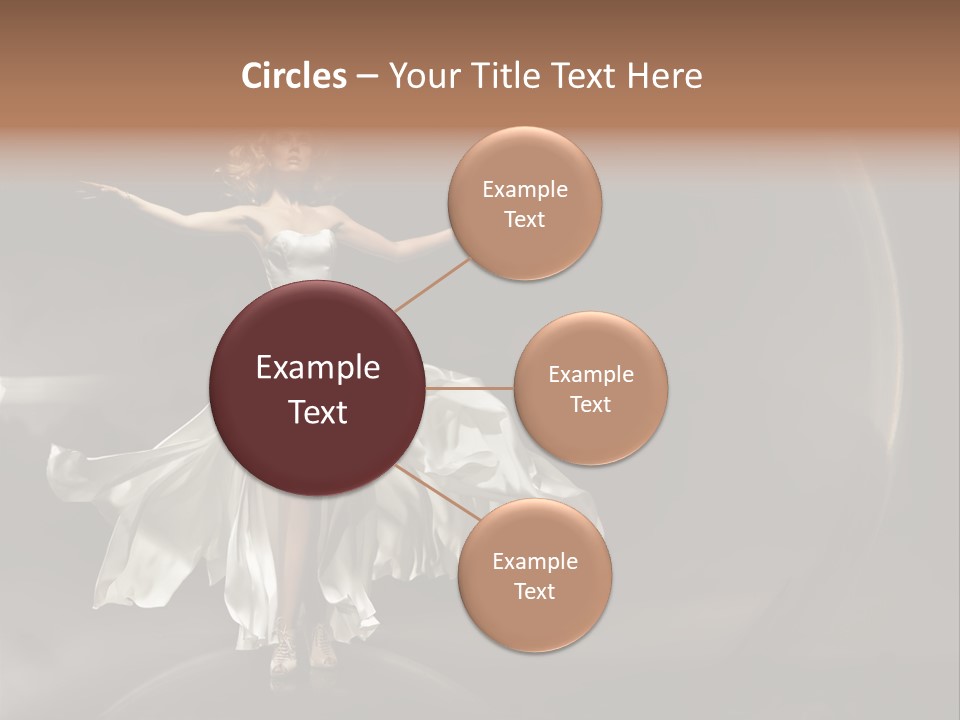 Figure Blowing Fashionable PowerPoint Template