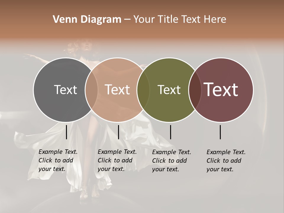 Figure Blowing Fashionable PowerPoint Template