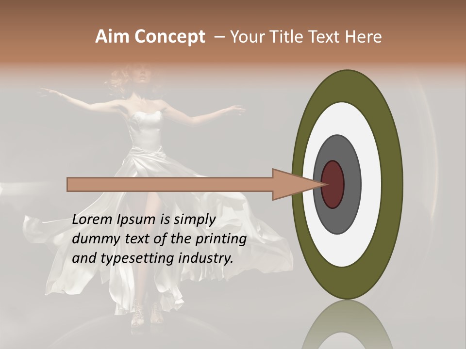 Figure Blowing Fashionable PowerPoint Template