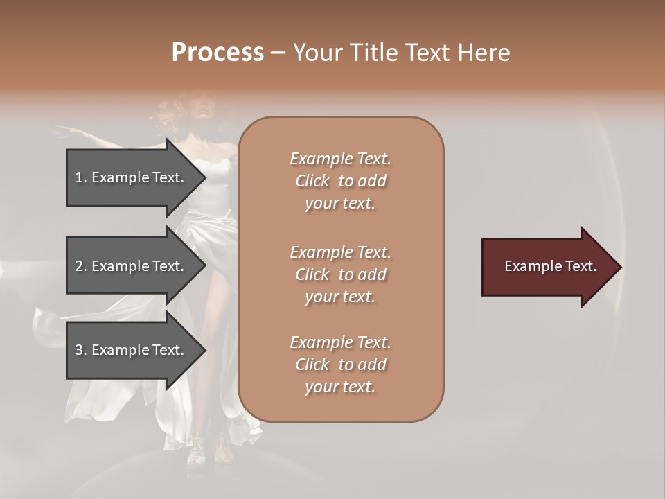 Figure Blowing Fashionable PowerPoint Template