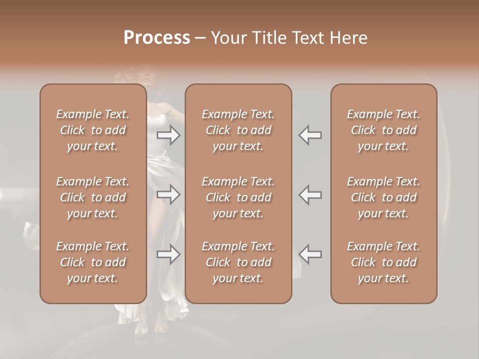 Figure Blowing Fashionable PowerPoint Template