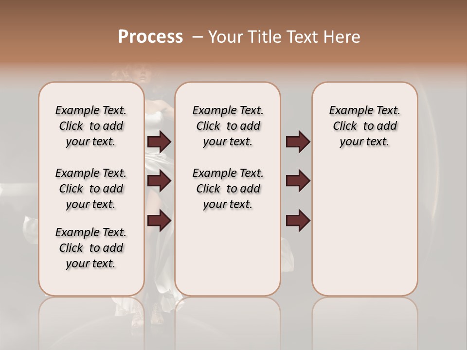 Figure Blowing Fashionable PowerPoint Template