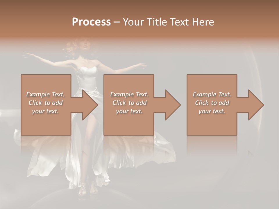 Figure Blowing Fashionable PowerPoint Template