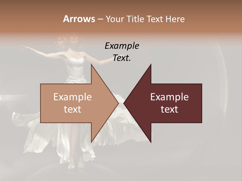 Figure Blowing Fashionable PowerPoint Template