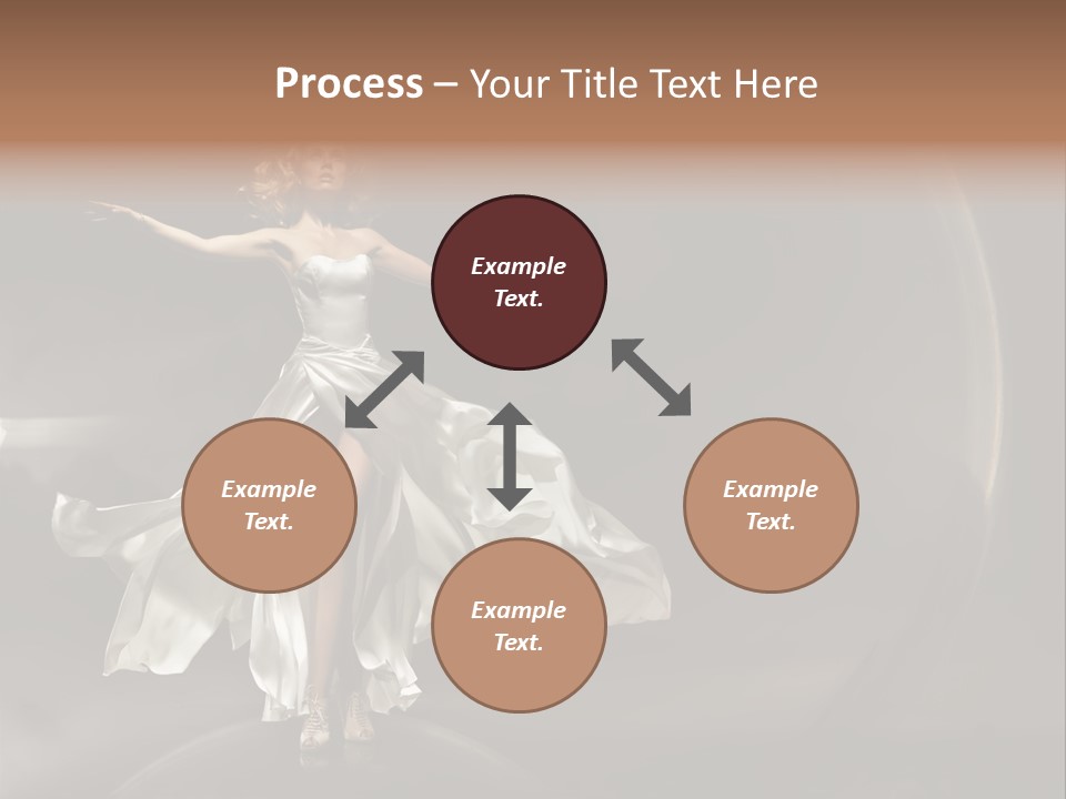 Figure Blowing Fashionable PowerPoint Template