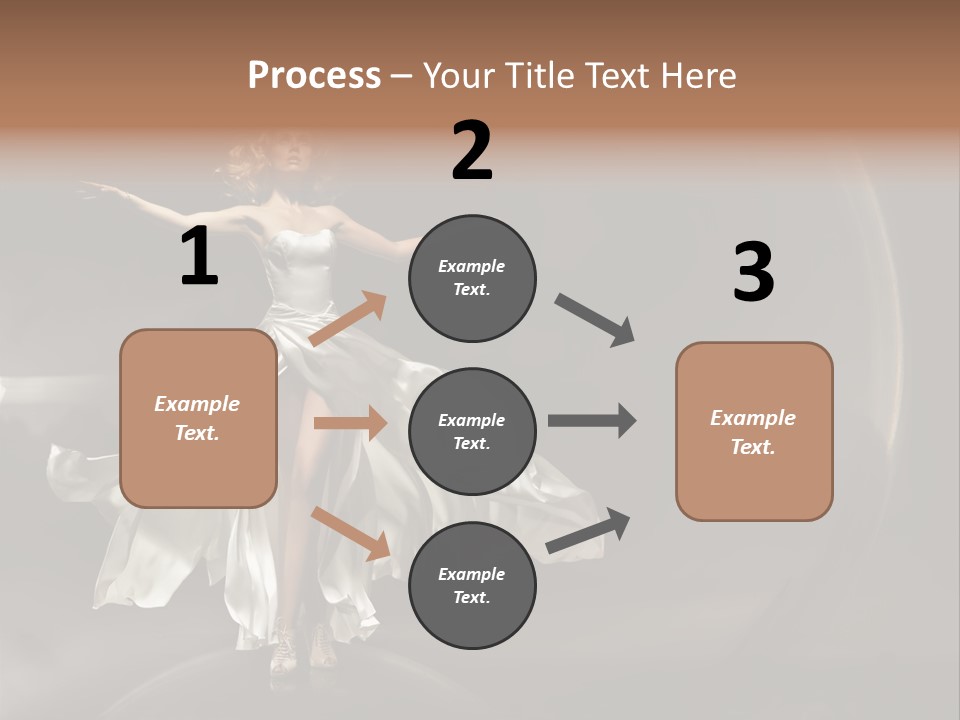 Figure Blowing Fashionable PowerPoint Template