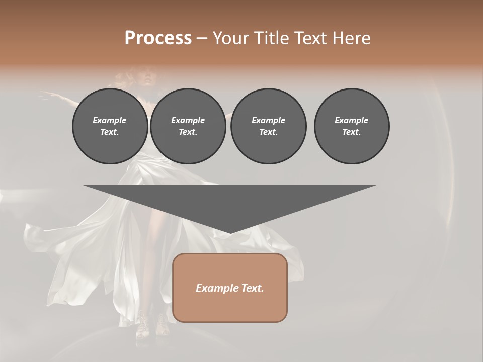 Figure Blowing Fashionable PowerPoint Template