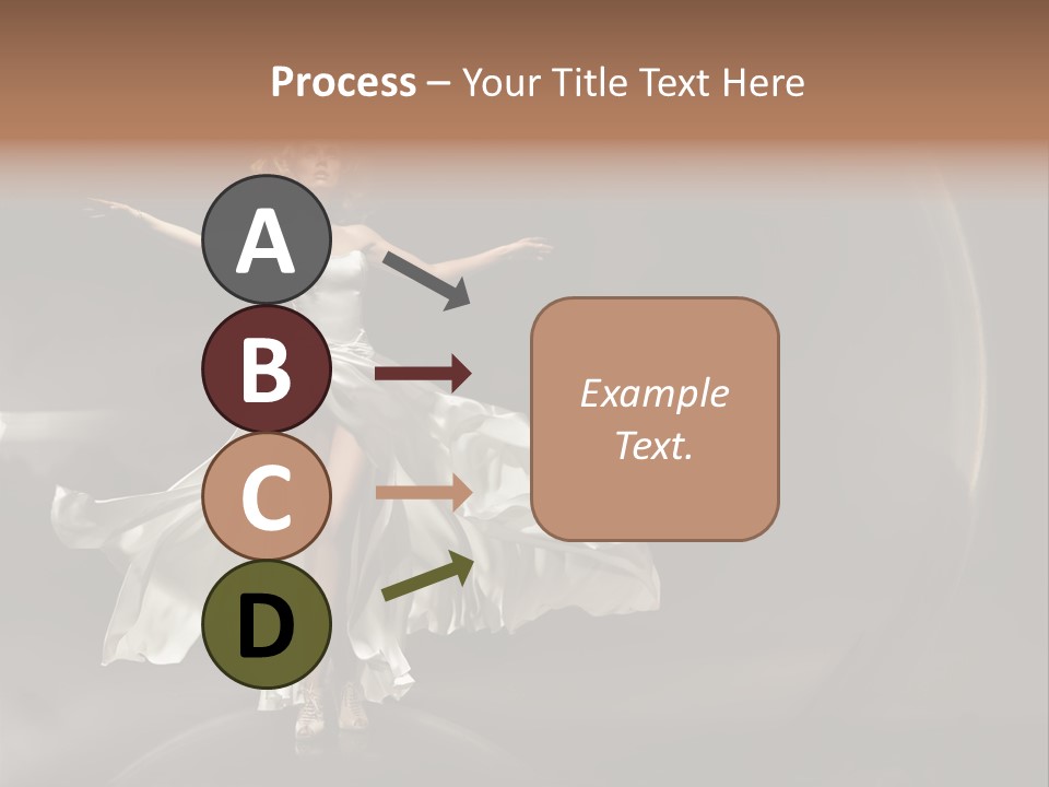 Figure Blowing Fashionable PowerPoint Template