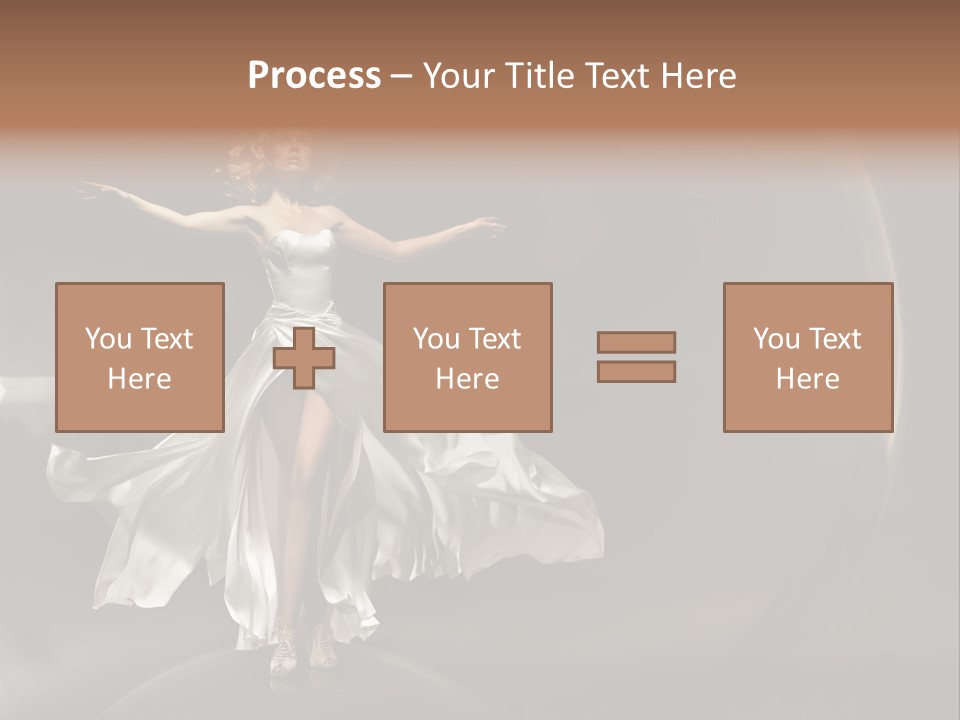 Figure Blowing Fashionable PowerPoint Template