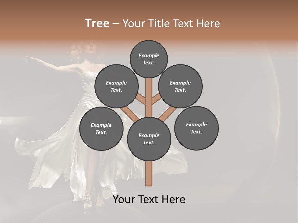 Figure Blowing Fashionable PowerPoint Template