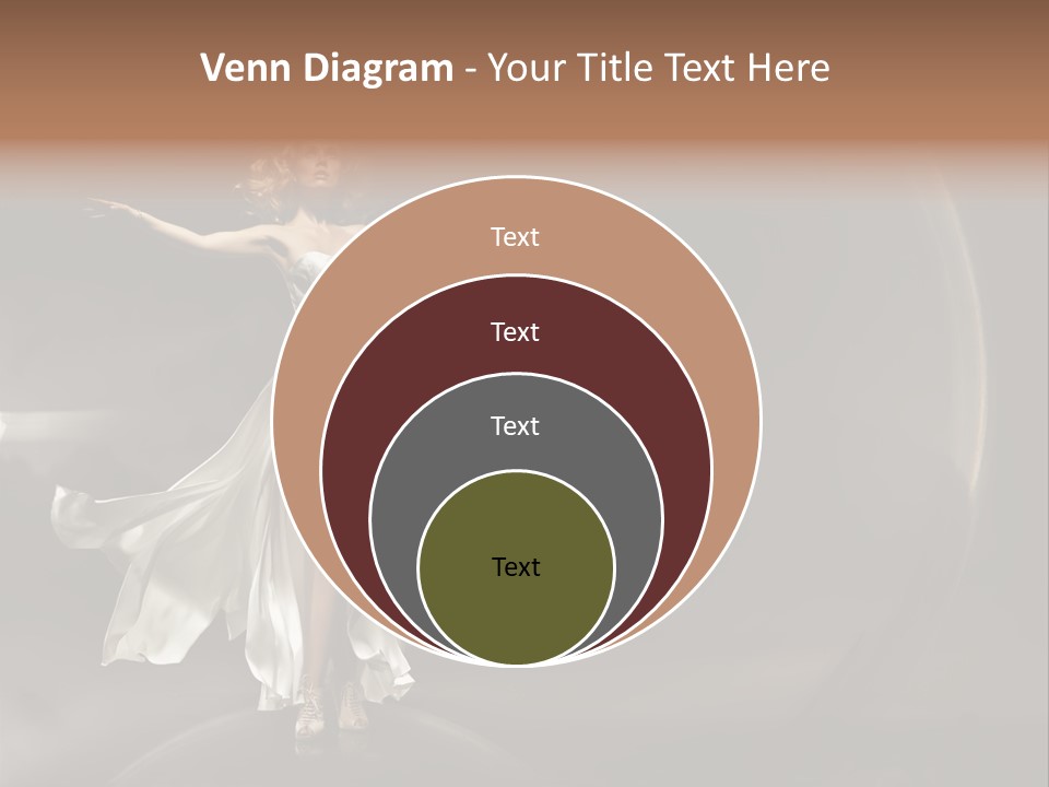 Figure Blowing Fashionable PowerPoint Template