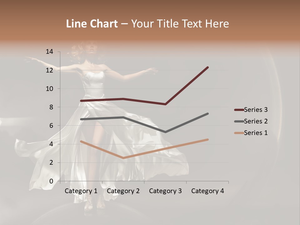 Figure Blowing Fashionable PowerPoint Template