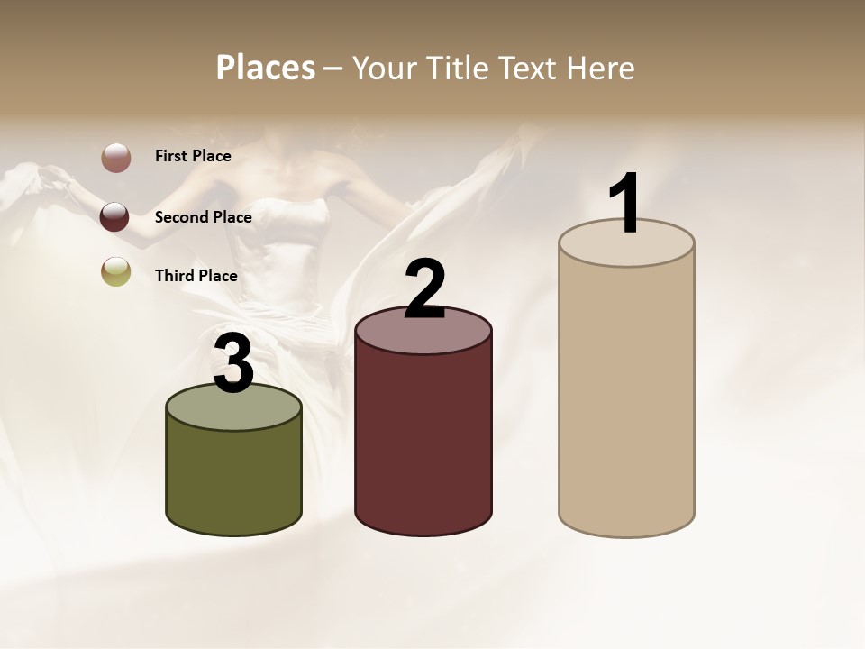 Windblown Cleavage Sophisticated PowerPoint Template