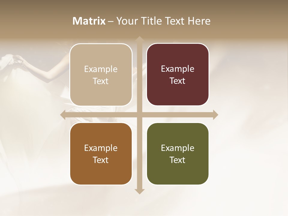 Windblown Cleavage Sophisticated PowerPoint Template