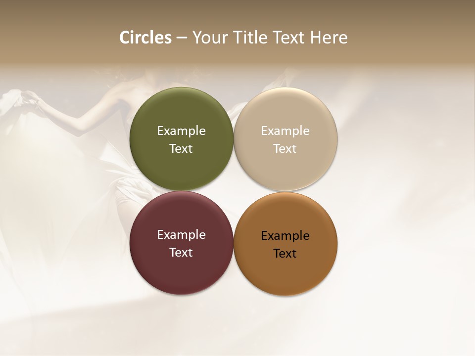 Windblown Cleavage Sophisticated PowerPoint Template