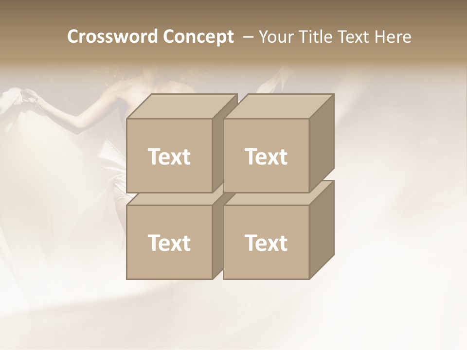 Windblown Cleavage Sophisticated PowerPoint Template