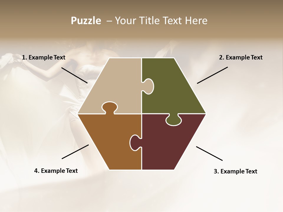 Windblown Cleavage Sophisticated PowerPoint Template