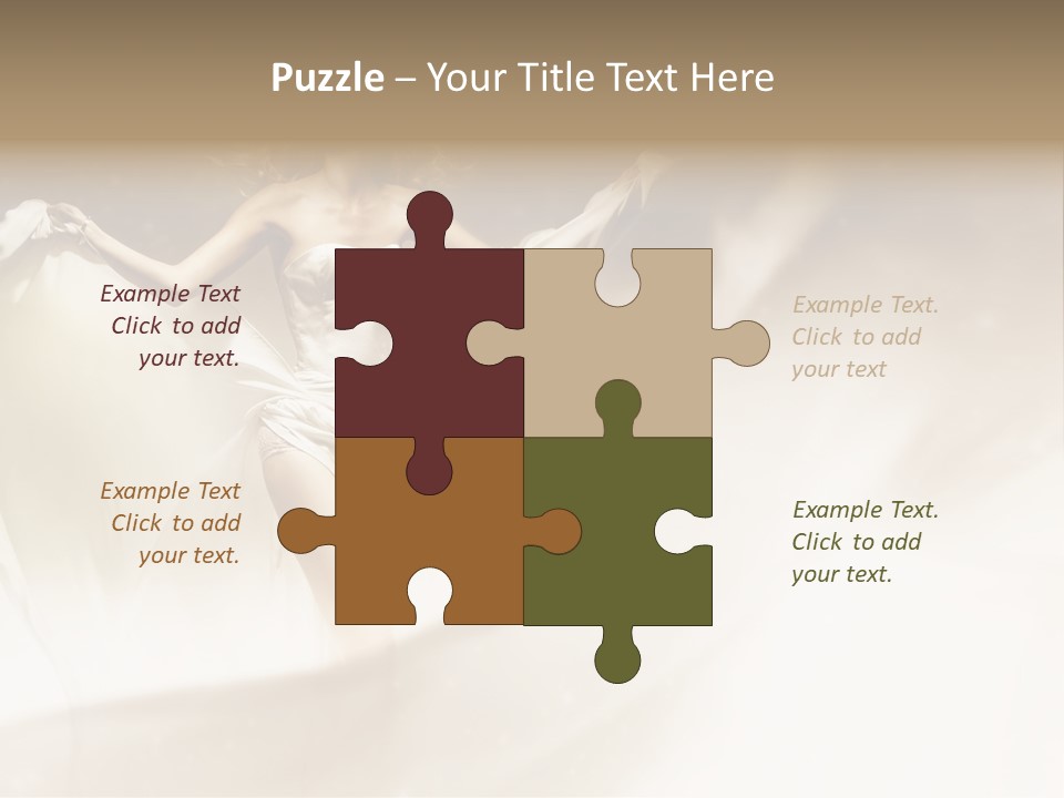 Windblown Cleavage Sophisticated PowerPoint Template