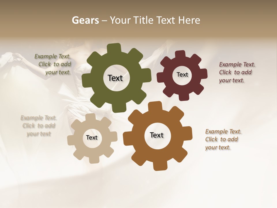 Windblown Cleavage Sophisticated PowerPoint Template