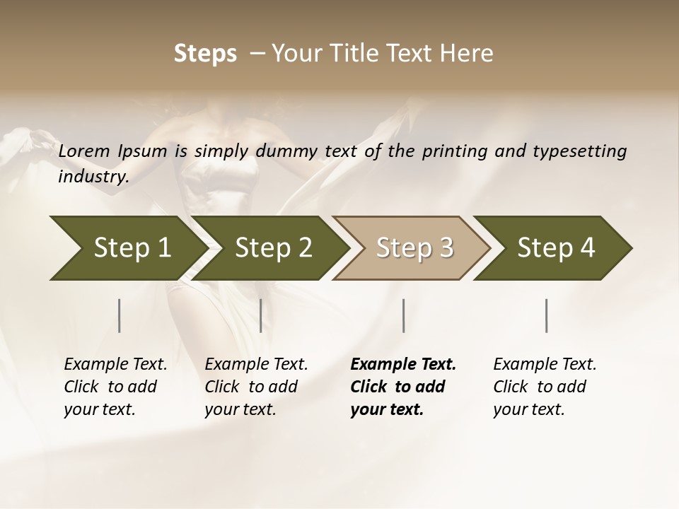 Windblown Cleavage Sophisticated PowerPoint Template