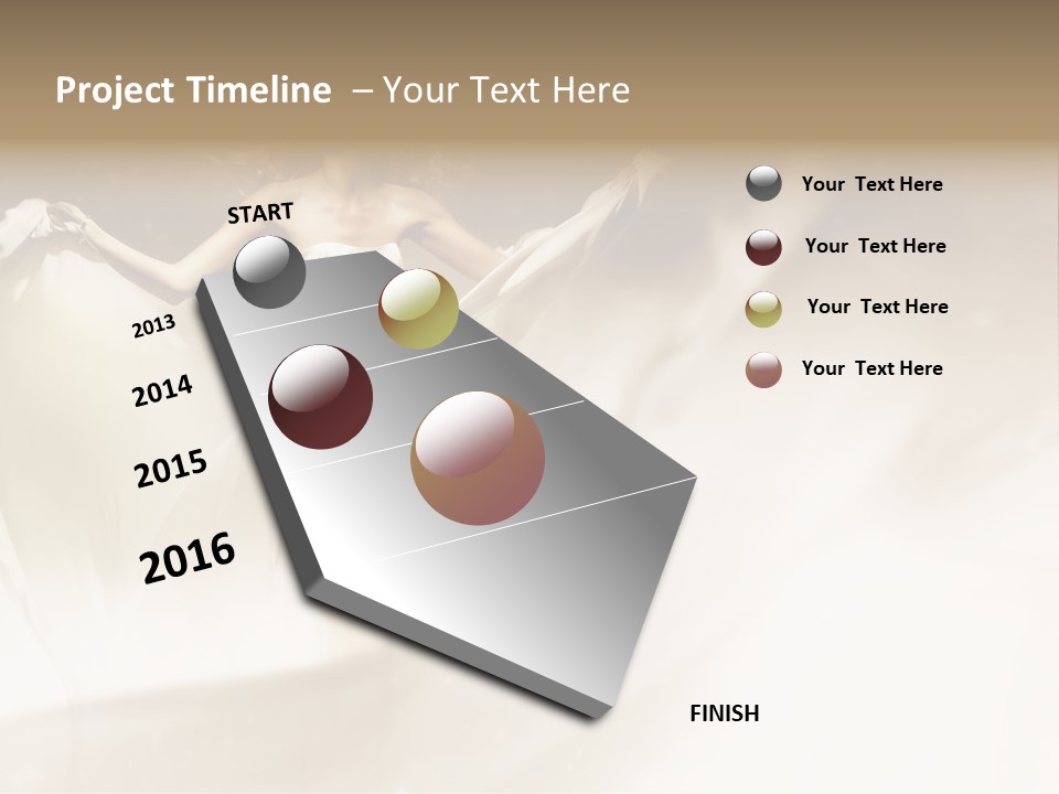 Windblown Cleavage Sophisticated PowerPoint Template